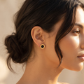 Roman Numeral Enamel Stud Earrings