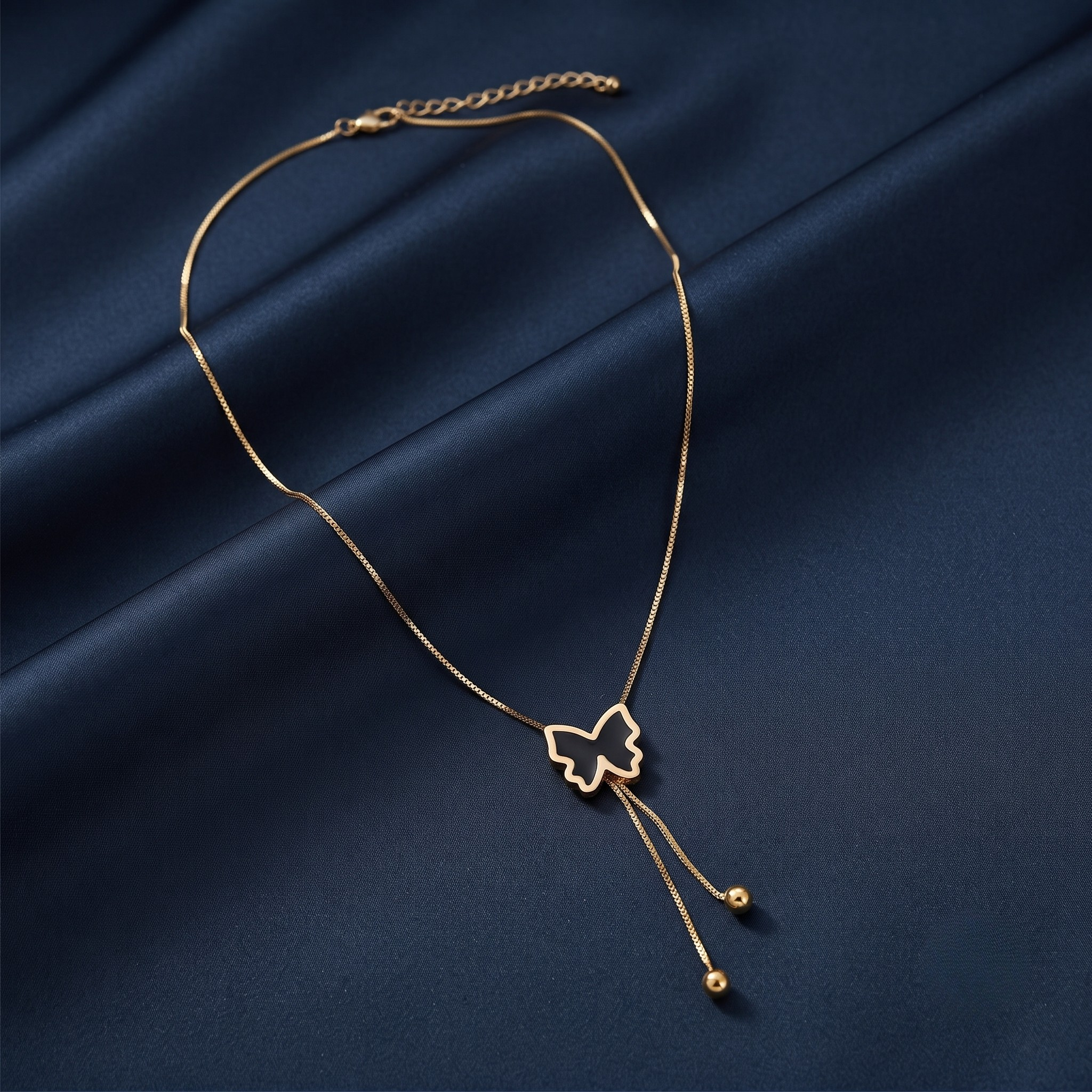 18K Gold Plated Necklace & Earring Set for Women