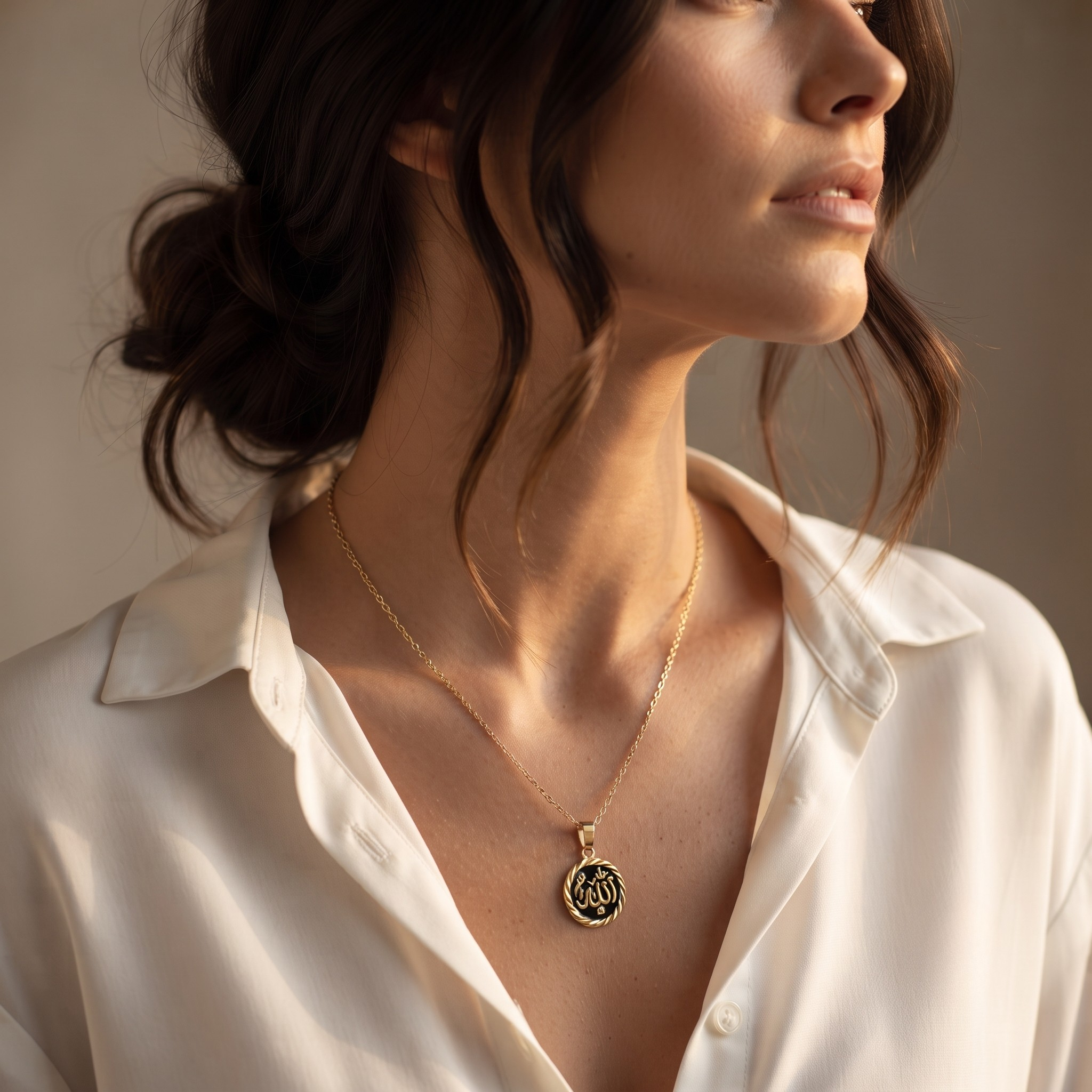 18K Gold Plated Necklace Luxury Pendant Necklace for Women