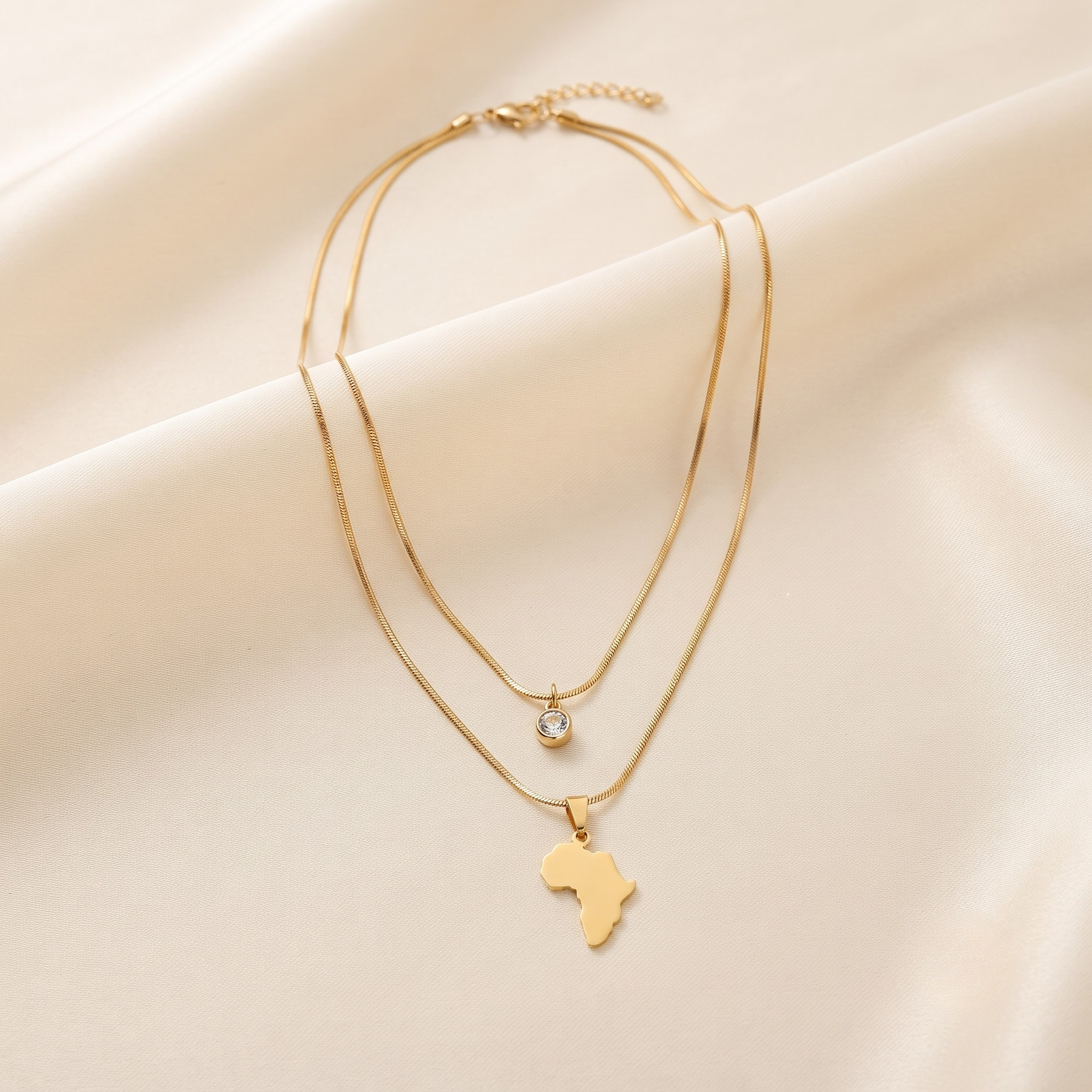 18K Gold Plated Necklace Luxury Pendant Necklace for Women