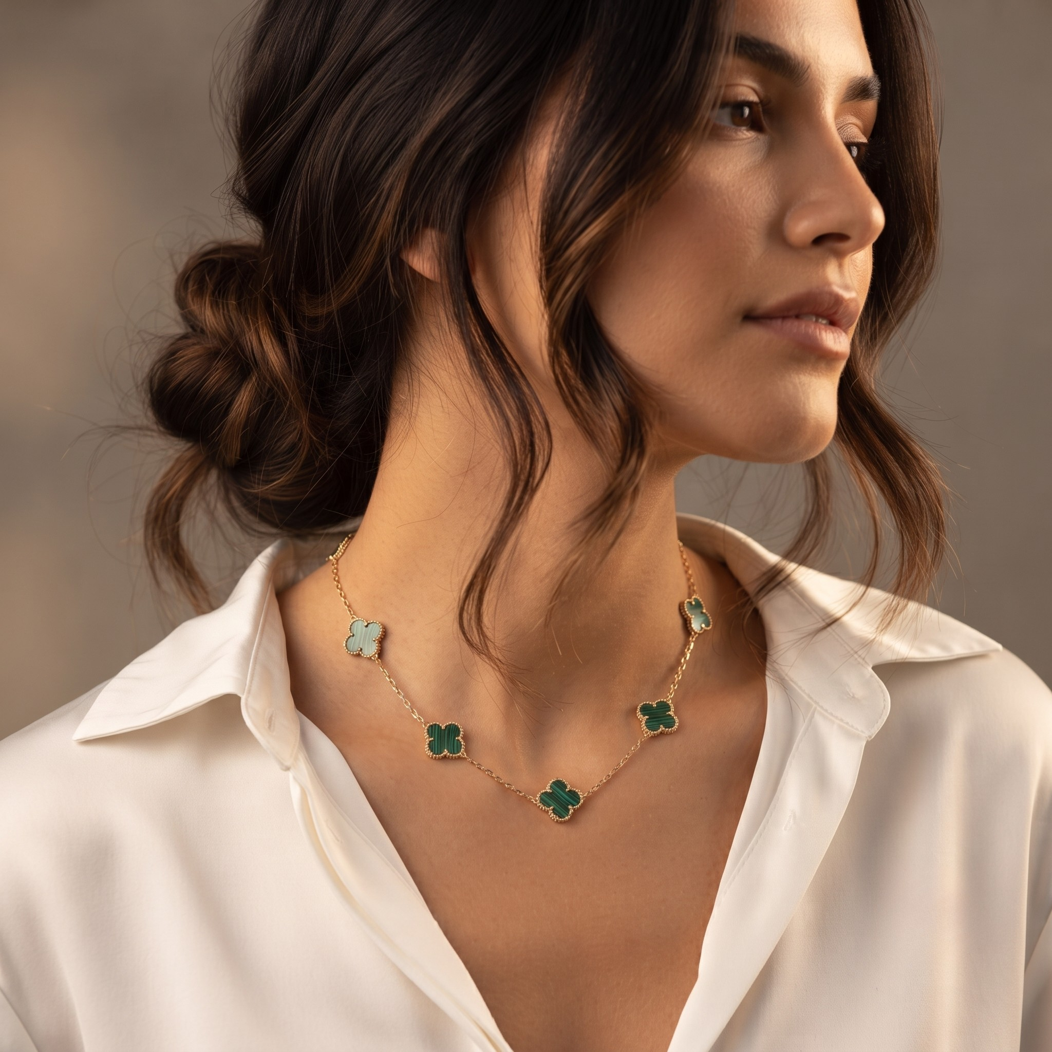 18K Gold Plated Necklace Luxury Pendant Necklace for Women