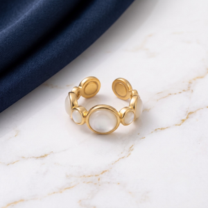 18K Gold Plated Ring Elegant Luxury Ring for Women