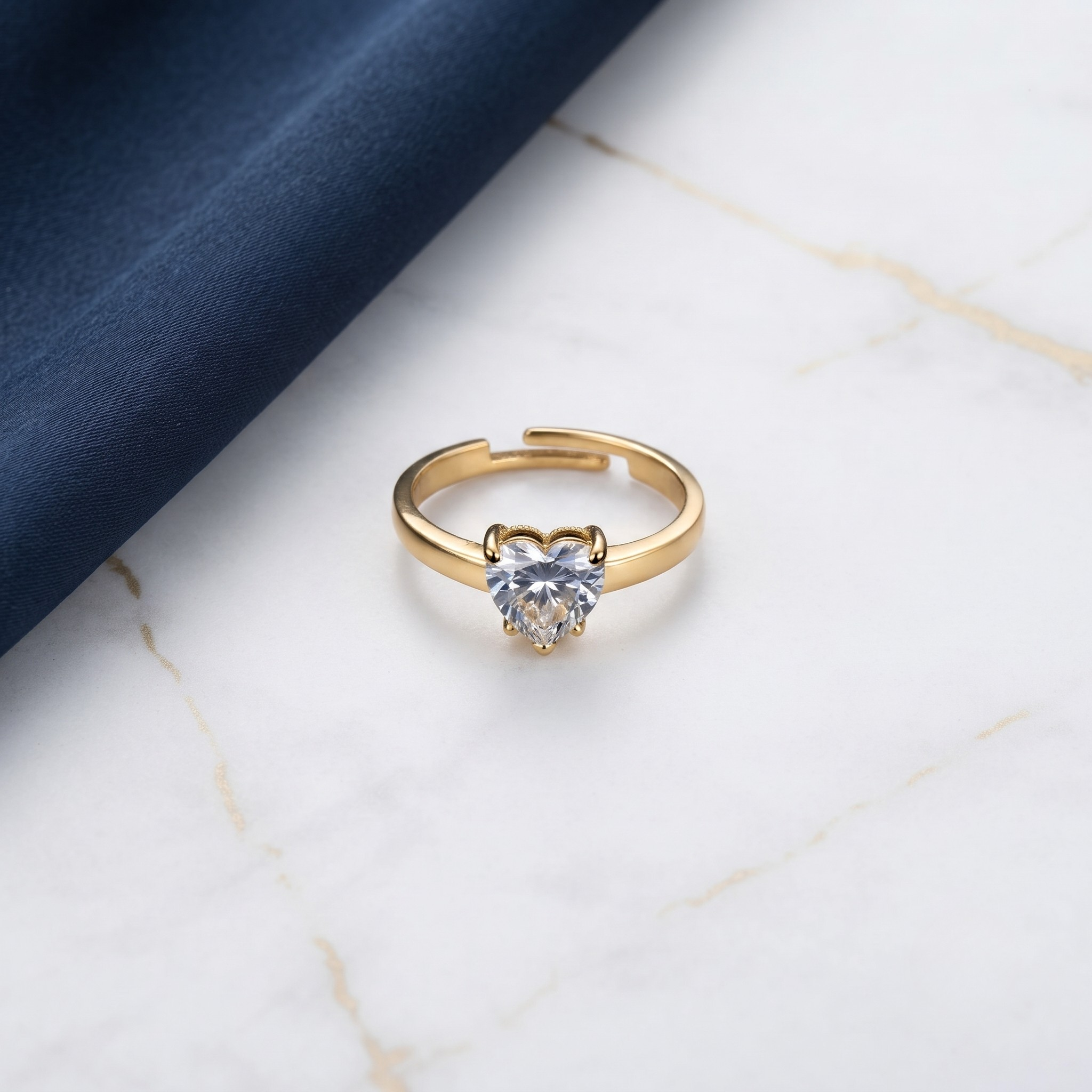 18K Gold Plated Ring Elegant Luxury Ring for Women