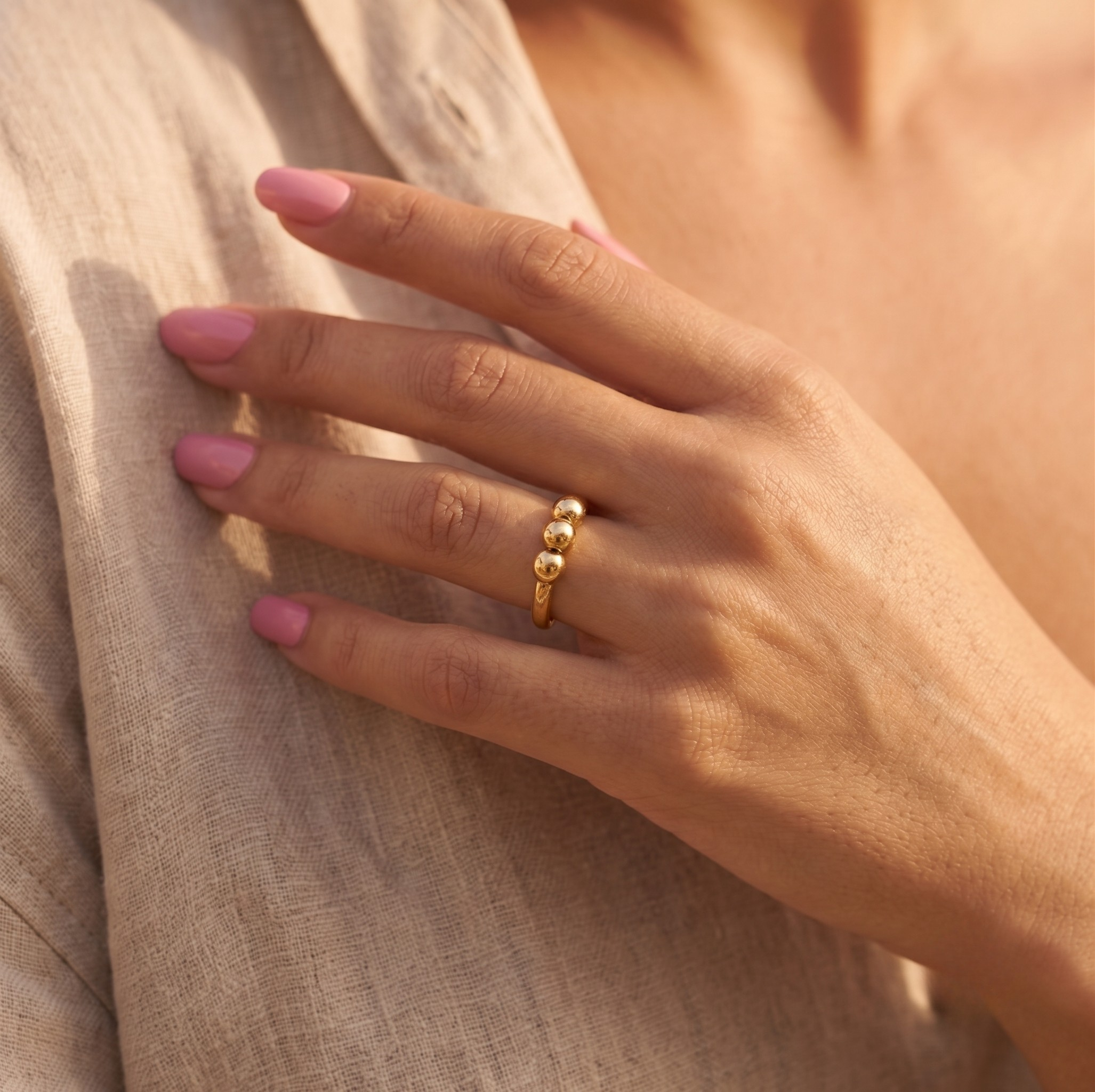 18K Gold Plated Ring Elegant Luxury Ring for Women