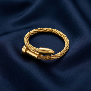 18K Gold Plated Ring & Bracelet Set for Women
