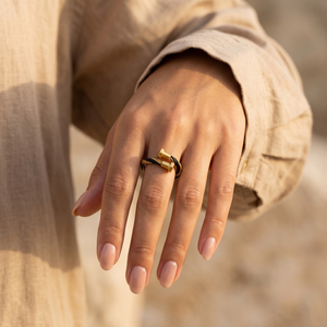18K Gold Plated Ring Elegant Luxury Ring for Women