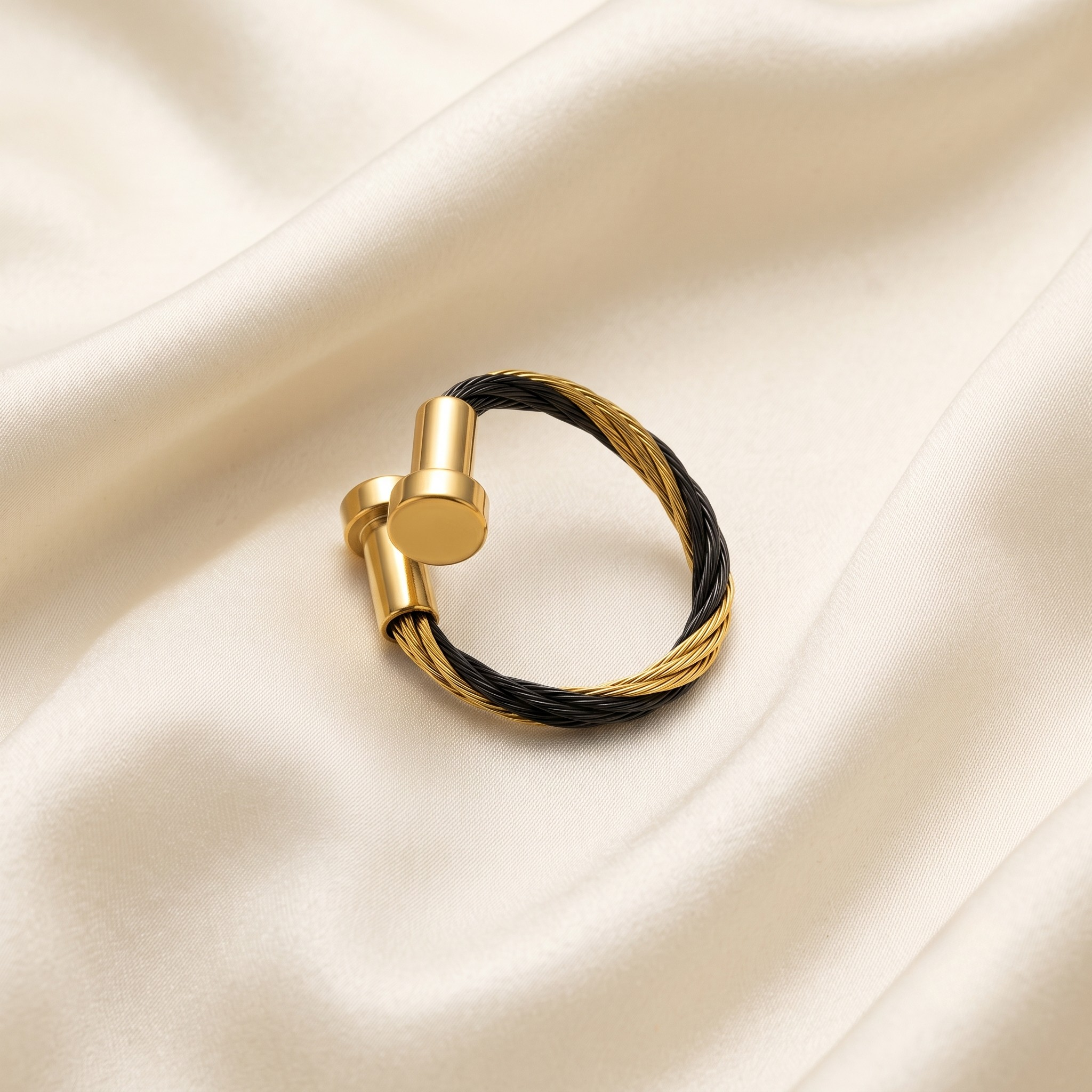 18K Gold Plated Ring & Bracelet Set for Women