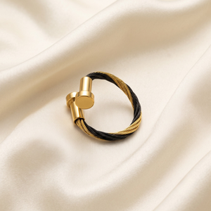 18K Gold Plated Ring & Bracelet Set for Women