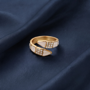 18K Gold Plated Ring & Bracelet Set for Women