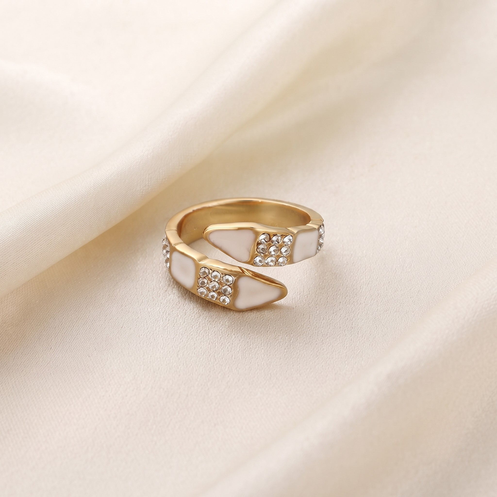 18K Gold Plated Ring & Bracelet Set for Women