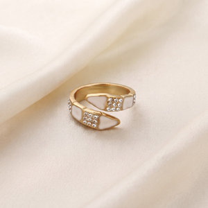 18K Gold Plated Ring & Bracelet Set for Women