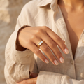 18K Gold Plated Ring Elegant Luxury Ring for Women