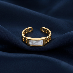 18K Gold Plated Ring Elegant Luxury Ring for Women