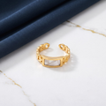 18K Gold Plated Ring Elegant Luxury Ring for Women