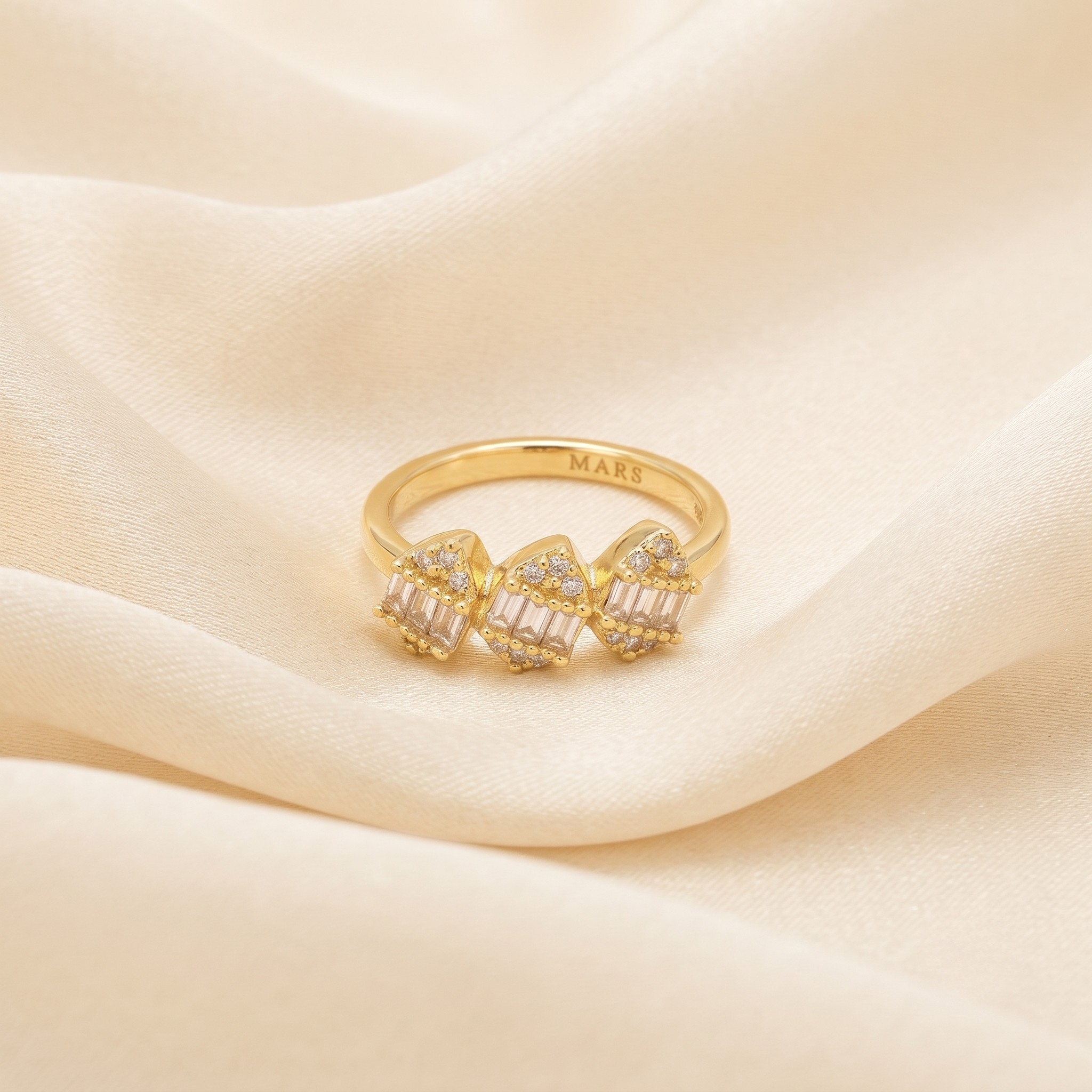 18K Gold Plated Ring Elegant Luxury Ring for Women