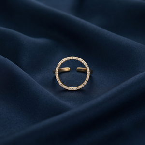 18K Gold Plated Ring Elegant Luxury Ring for Women