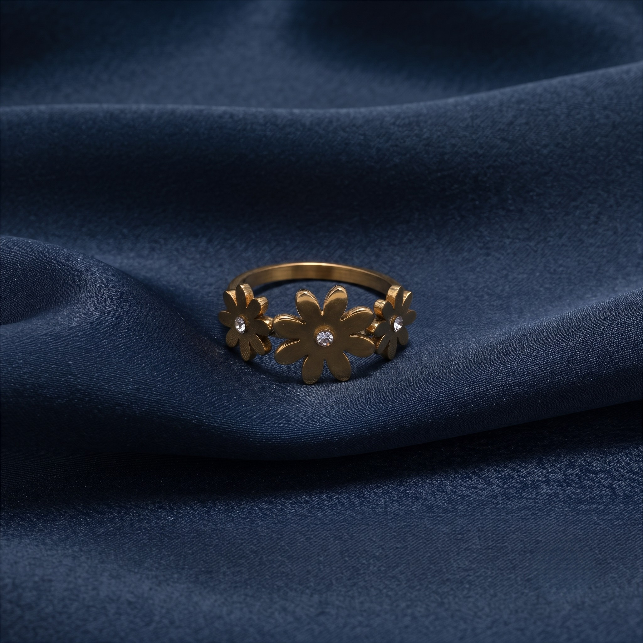 18K Gold Plated Ring Elegant Luxury Ring for Women