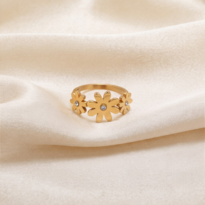 18K Gold Plated Ring Elegant Luxury Ring for Women