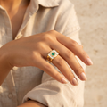 18K Gold Plated Ring Elegant Luxury Ring for Women
