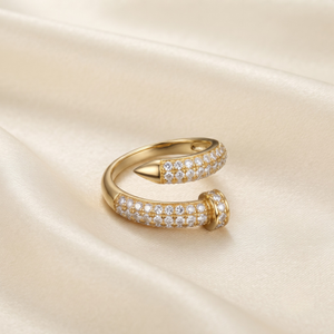 18K Gold Plated Ring Elegant Luxury Ring for Women
