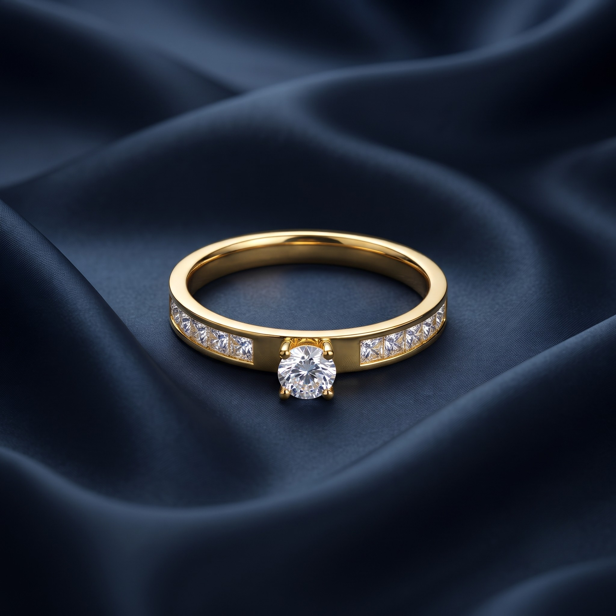 18K Gold Plated Ring Elegant Luxury Ring for Women