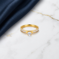 18K Gold Plated Ring Elegant Luxury Ring for Women
