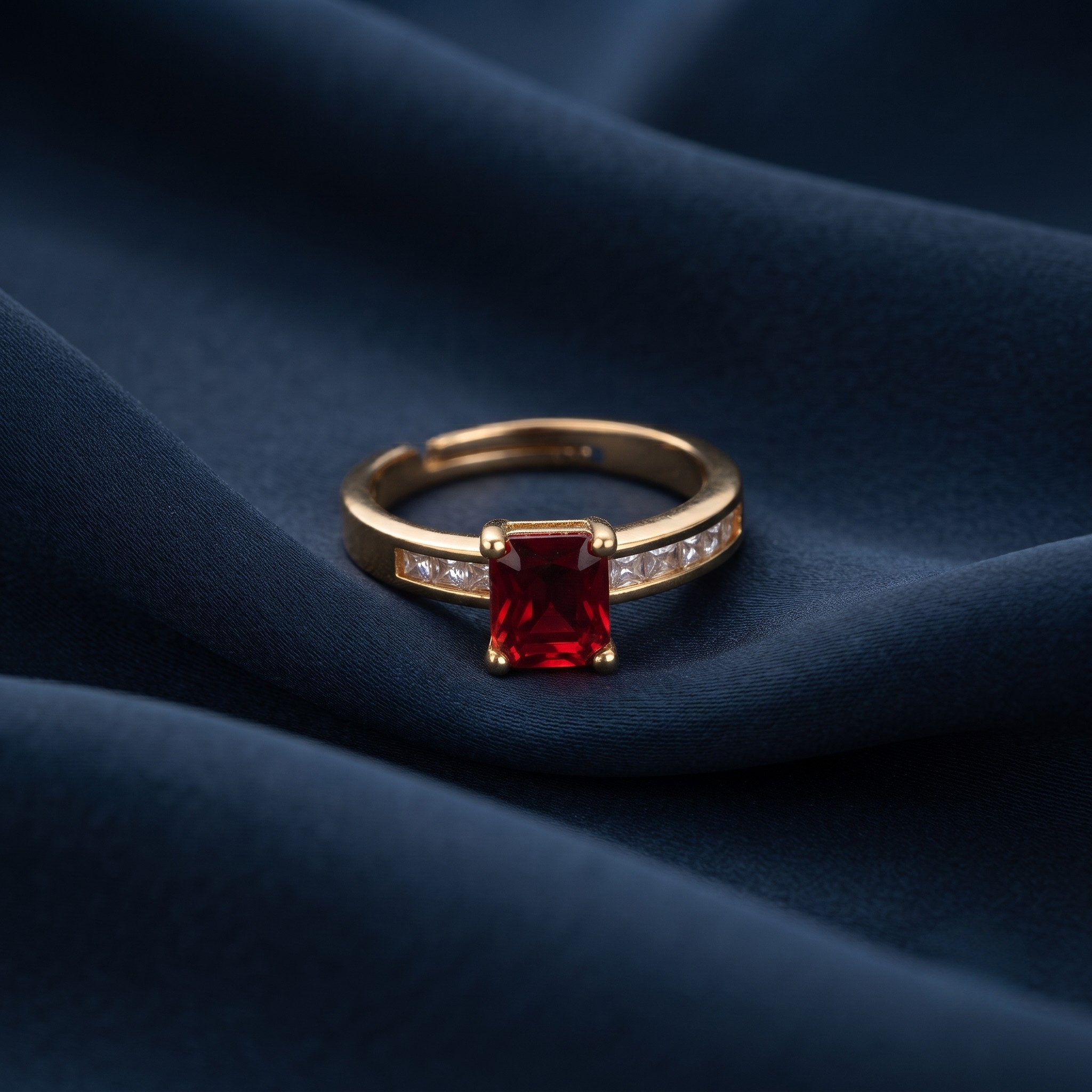 18K Gold Plated Ring Elegant Luxury Ring for Women