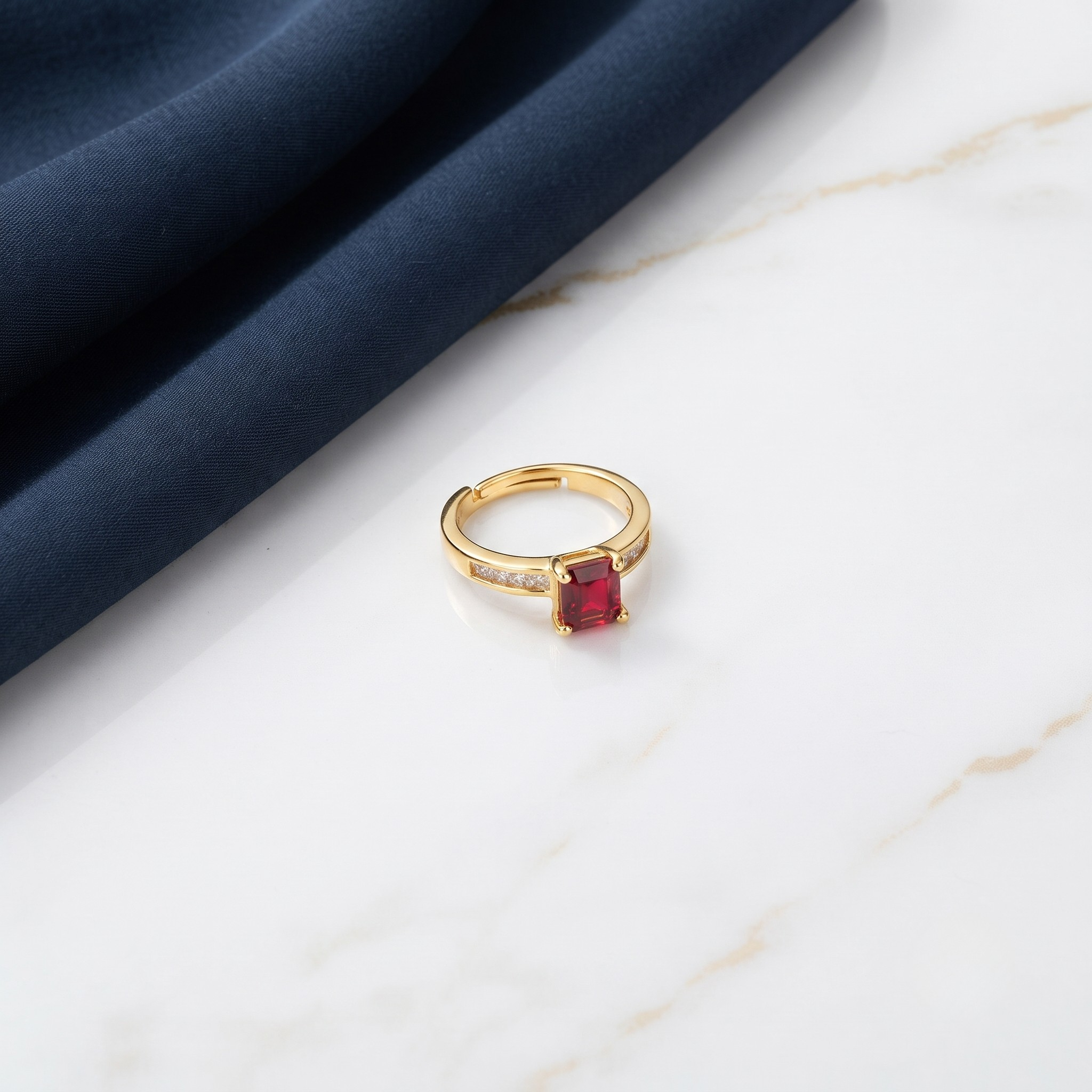 18K Gold Plated Ring Elegant Luxury Ring for Women