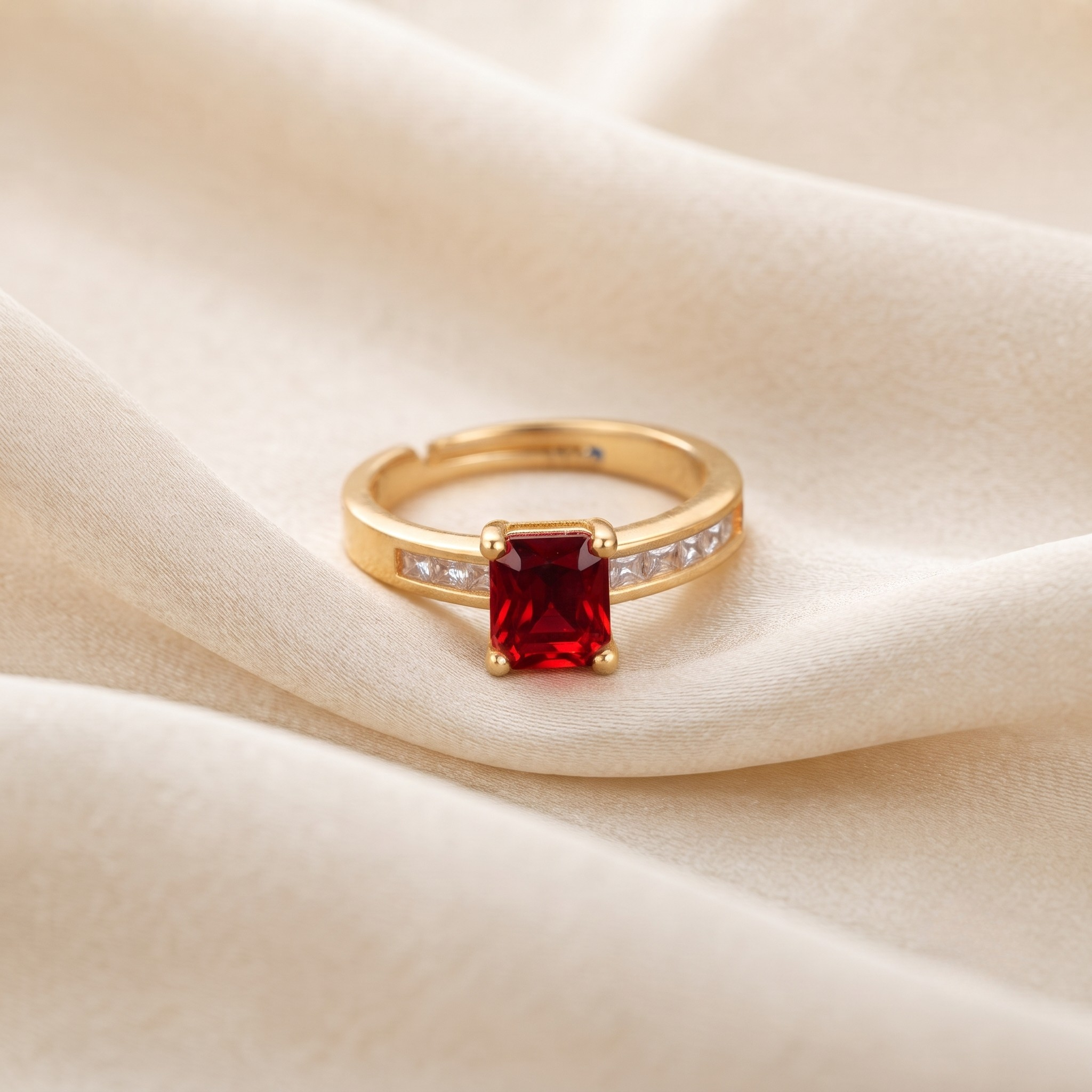 18K Gold Plated Ring Elegant Luxury Ring for Women