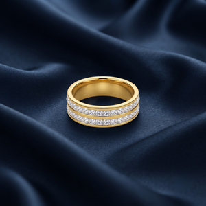 18K Gold Plated Ring Elegant Luxury Ring for Women