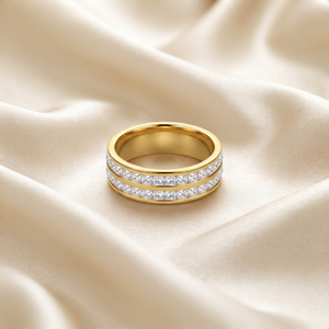 18K Gold Plated Ring Elegant Luxury Ring for Women