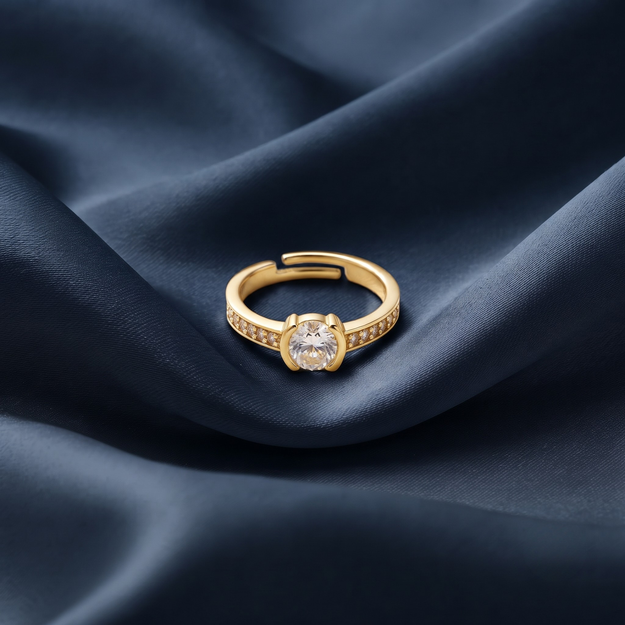 18K Gold Plated Ring Elegant Luxury Ring for Women