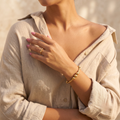 18K Gold Plated Ring & Bracelet Set for Women