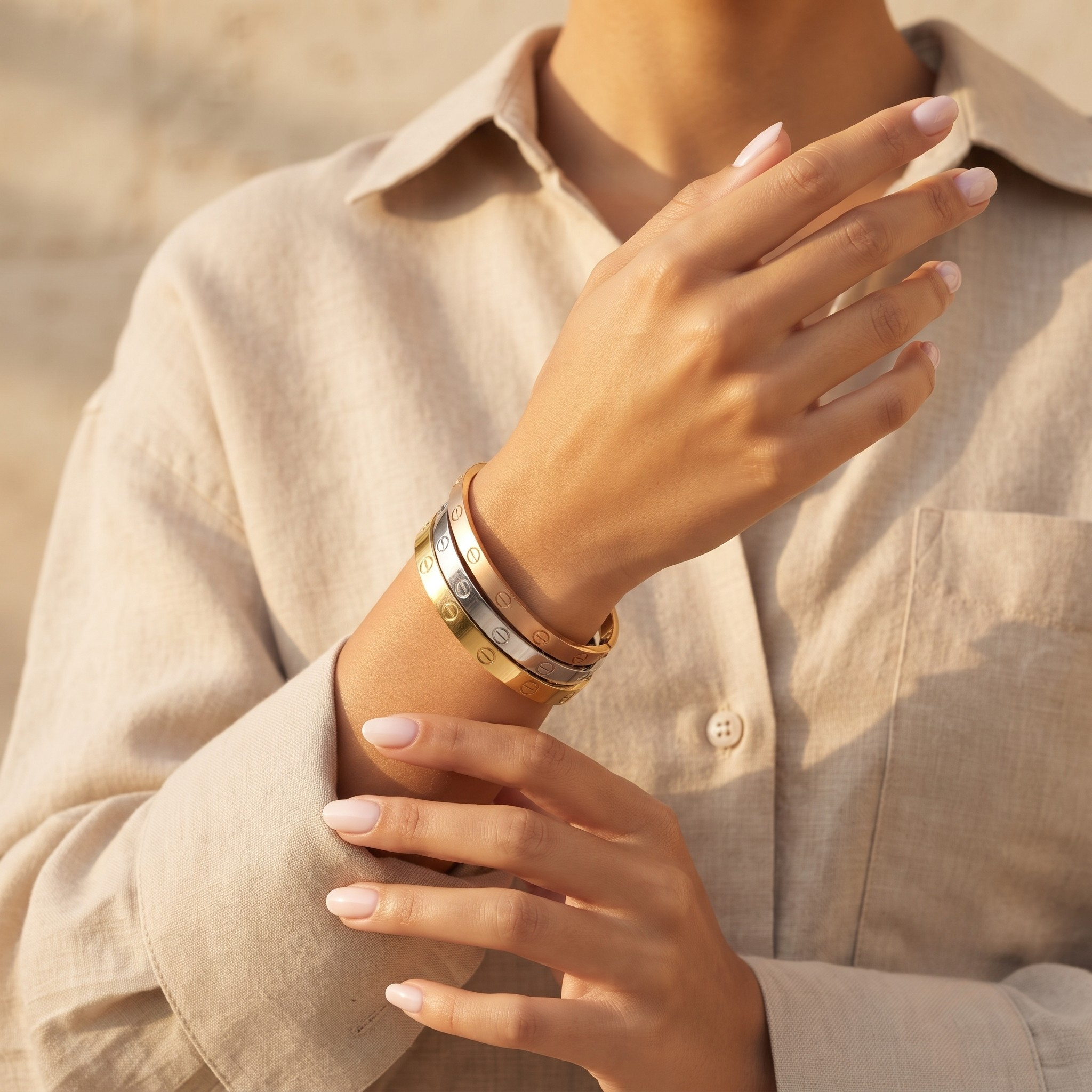 18K Gold Plated Bracelet Luxury Chain Bracelet for Women